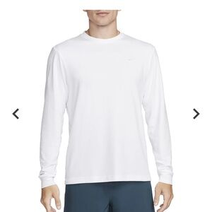 NWOT Nike dri-fit white long sleeve shirt, size Medium